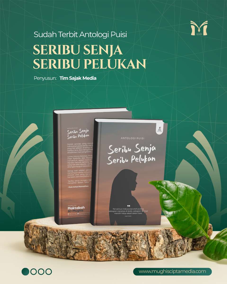 Sampul Antologi Puisi Seribu Senja Seribu Pelukan