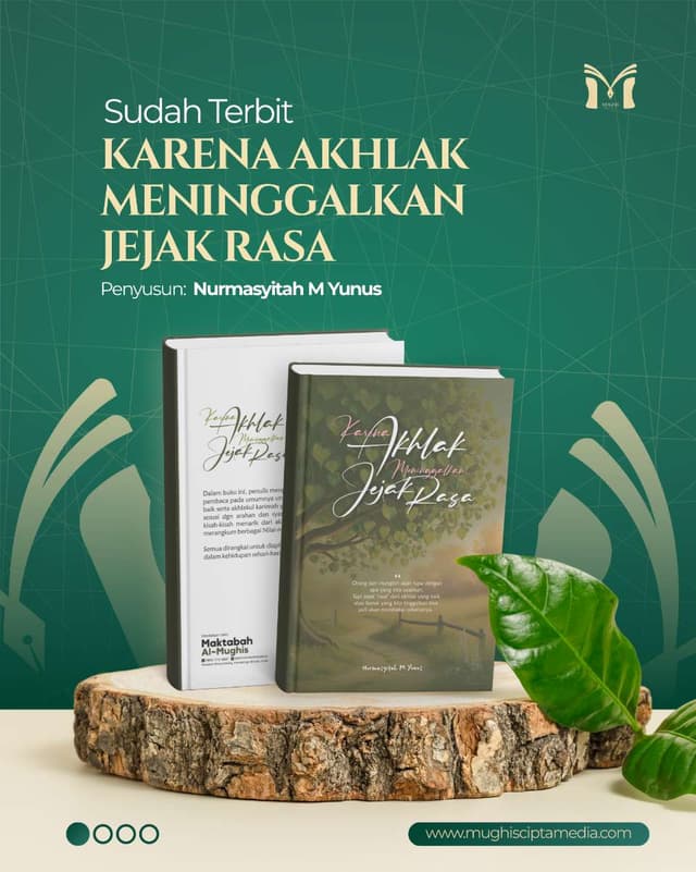 Cover Depan Karena Akhlak meninggalkan Jejak Rasa
